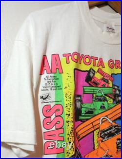 Vintage Toyota Grand Prix Of Long Beach Tee 90s Y2K USA Cali Sports Racing Sz XL