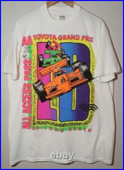 Vintage Toyota Grand Prix Of Long Beach Tee 90s Y2K USA Cali Sports Racing Sz XL