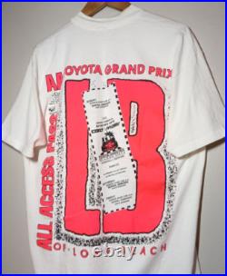 Vintage Toyota Grand Prix Of Long Beach Tee 90s Y2K USA Cali Sports Racing Sz XL