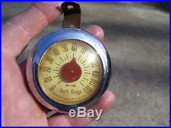 Vintage auto 40s dash Thermometer tool gauge temp gm ford chevy rat rod pontiac