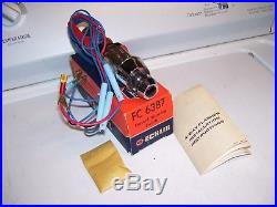 Vintage automobile accessory Hazard warning flasher switch light lamp kit nos