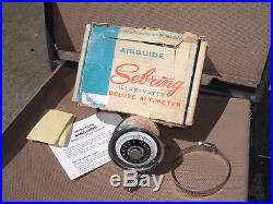 Vintage nos 60s chrome Auto dash Altimeter gauge gm ford chevy rat rod pontiac