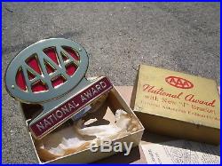 Vintage nos 60s minty AAA award auto emblem badge gm ford chevy rat rod pontiac
