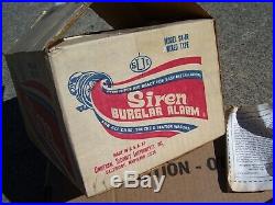 Vintage nos 70's Auto Burglar SIREN alarm kit car service auto gm street rat rod