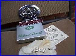 Vintage nos in box AAA automobile emblem badge award chrome gm street rat rod
