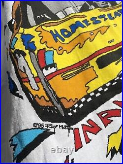 Vintage single stitch NWT DEADSTOCK! 1995 MIAMI FLORIDA Racing Sz L USA SHIRT