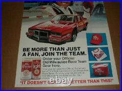 Vtg 1984 Pontiac Grand Prix Tim Richmond Rare store Promo Original Racing Poster