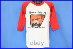 Vtg 80s GRAND PRIX DE LAS VEGAS III OCTOBER 1983 CAESARS RAGLAN t-shirt M