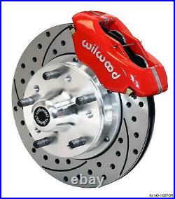 Wilwood 70-78 Camaro Firebird Front Disc Brake Kit 11 Drilled Rotor Red Caliper