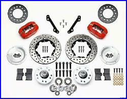 Wilwood 70-78 Camaro Firebird Front Disc Brake Kit 11 Drilled Rotor Red Caliper