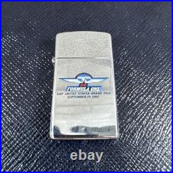 Zippo 2002 Formula One US Grand Prix Slim Oil Lighter with Box Unused