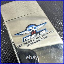 Zippo 2002 Formula One US Grand Prix Slim Oil Lighter with Box Unused
