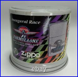 Zippo F1 Formula One US Grand Prix Sep 24 2000 Oil Lighter with Tin Case Unused