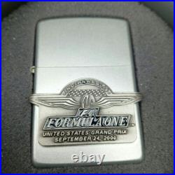 Zippo F1 Formula One US Grand Prix Sep 24 2000 Oil Lighter with Tin Case Unused